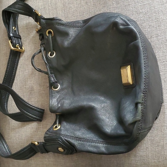 Marc by marc jacobs black leather shoulder crossbody bucket bag - Picture 15 of 16